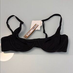 NWT SKIMS Cotton Logo Unlined Demi Bra